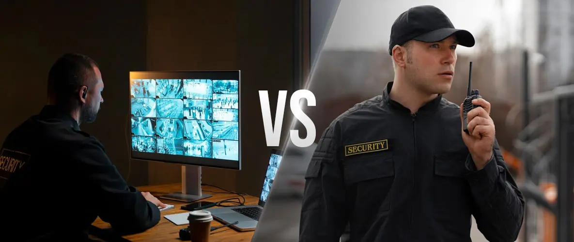 Security Guards vs. Electronic Surveillance: Finding the Right Balance