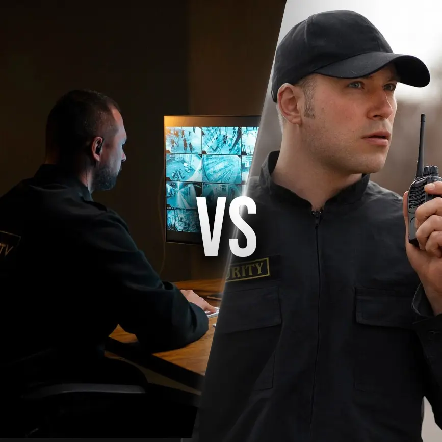 Security Guards vs. Electronic Surveillance: Finding the Right Balance